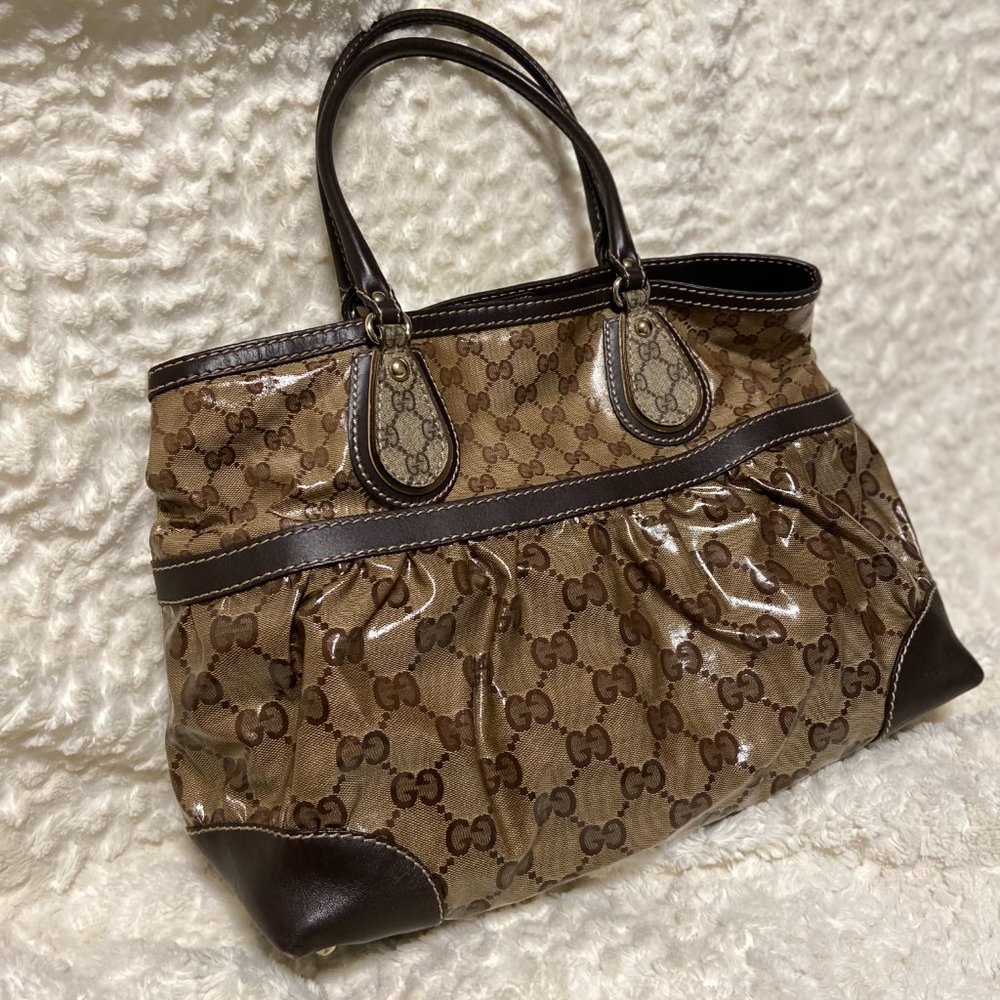 Gucci GG Crystal Coated Canvas Tote Bag